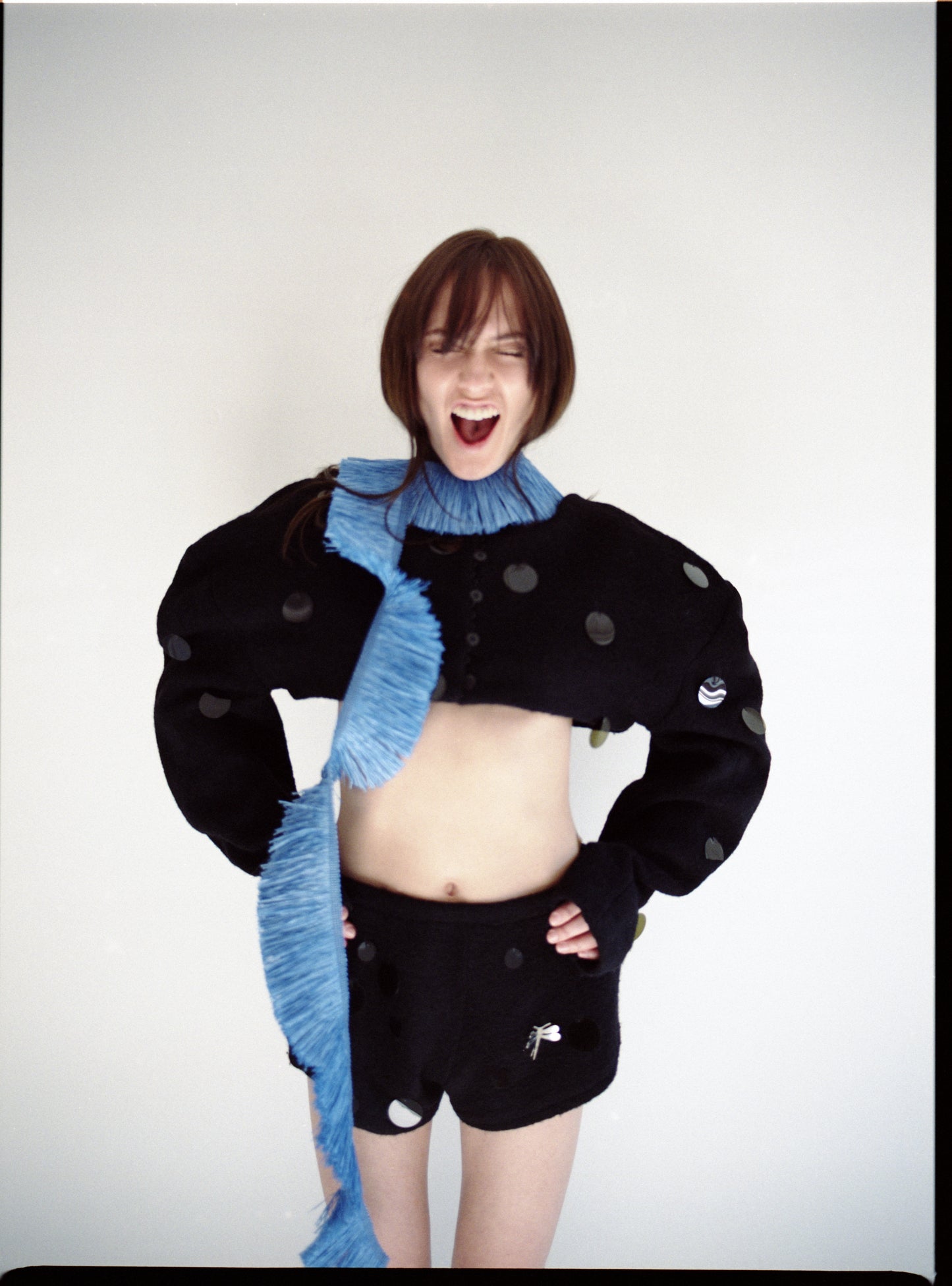 Cropped Sequin Jacket