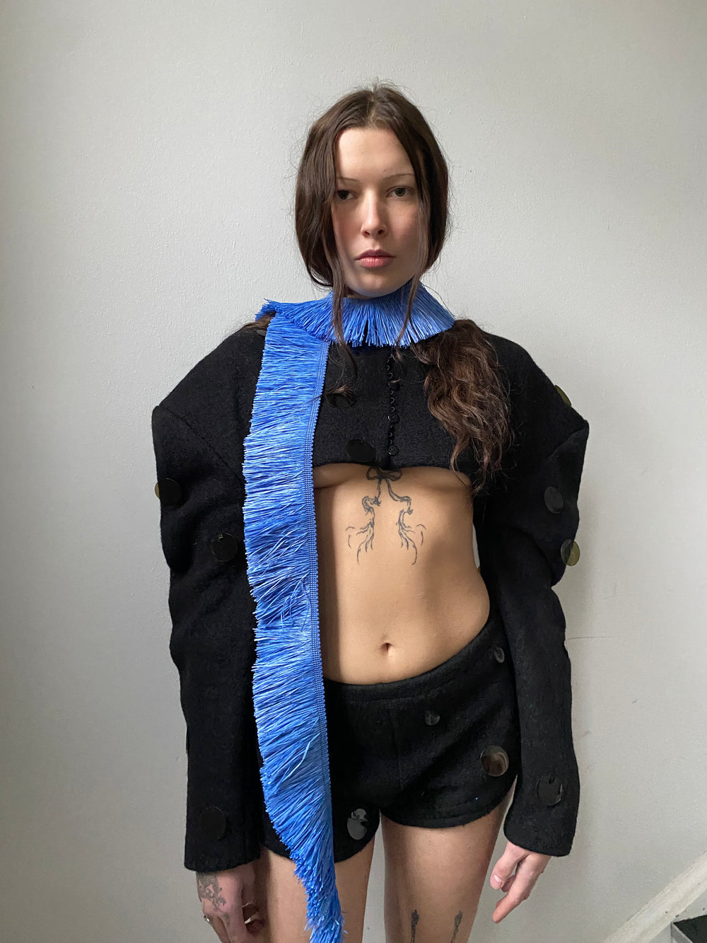 Cropped Sequin Jacket