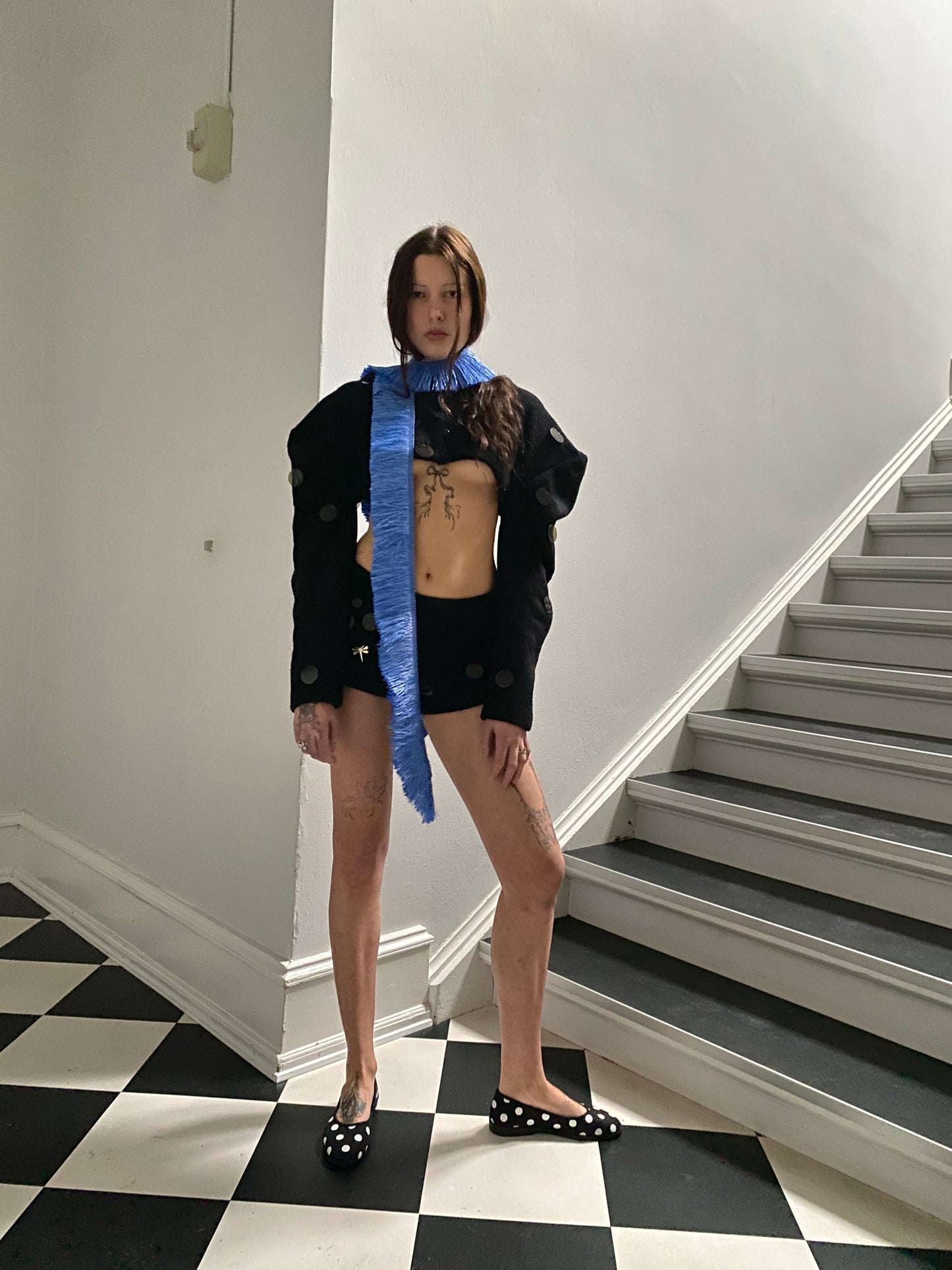 Cropped Sequin Jacket